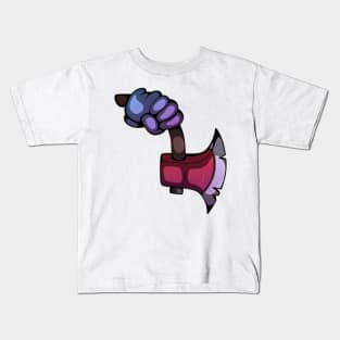 Gave a blood-curdling feeling to this cartoon axe Kids T-Shirt